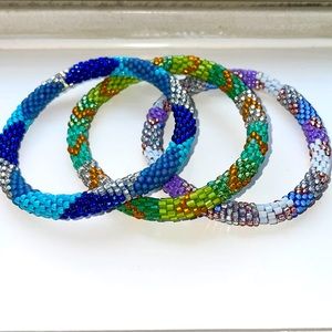 SASHKA CO. Glass Beaded Bracelets